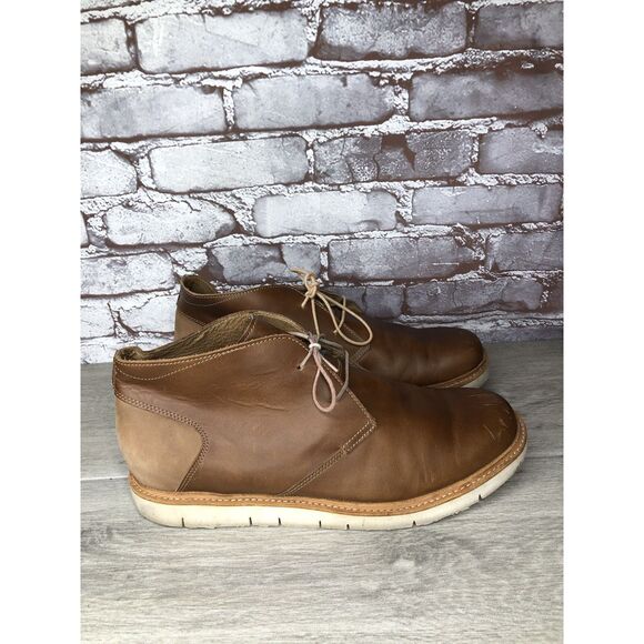 Tsubo 1004722-BOUR Brown Leather Lace Up Chukka Boots Men Sz 11.5M US/45EU main image 7